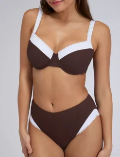 Rivoli Picot Textured Wired Bikini Top (B-G)