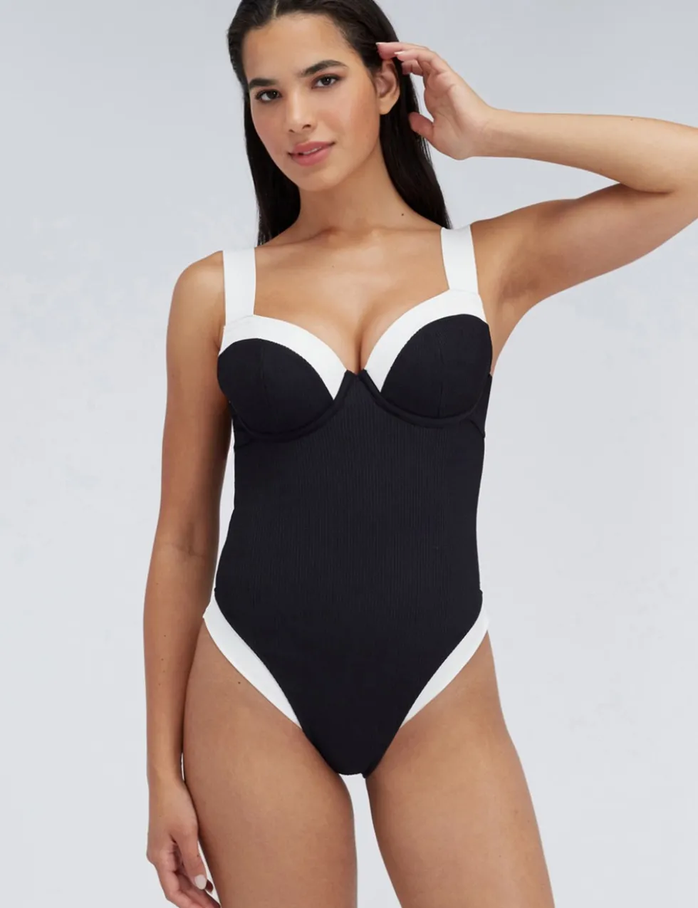 Rivoli Textured Wired Swimsuit (B-G)