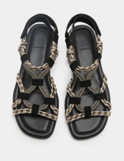 Rope Detail Strappy Gladiator Sandals