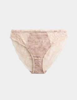 Rosalie Silk & Lace High Leg Knickers