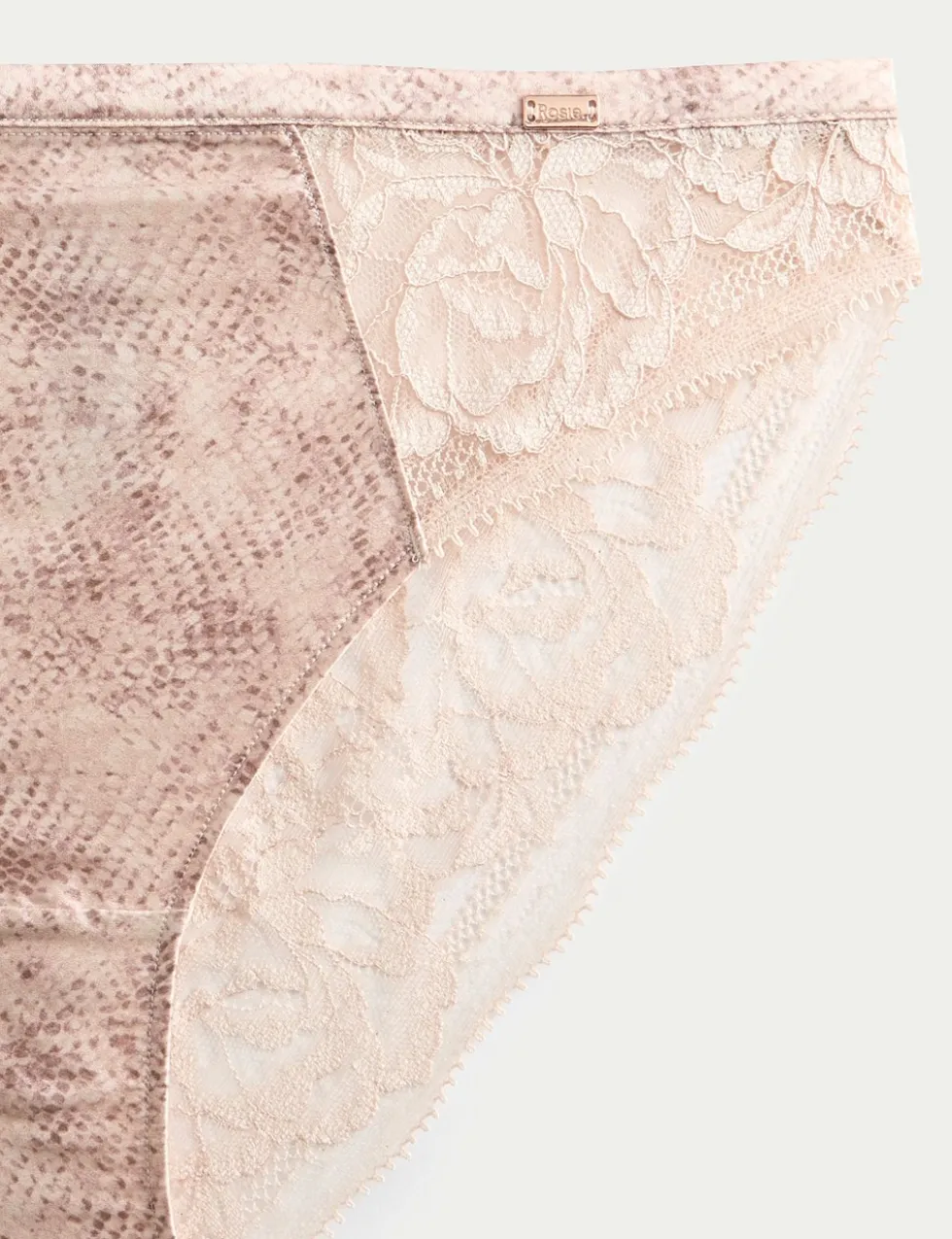 Rosalie Silk & Lace High Leg Knickers