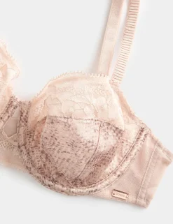 Rosalie Silk & Lace Wired Balcony Bra (A-E)