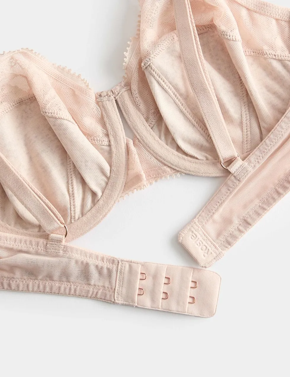 Rosalie Silk & Lace Wired Balcony Bra (A-E)