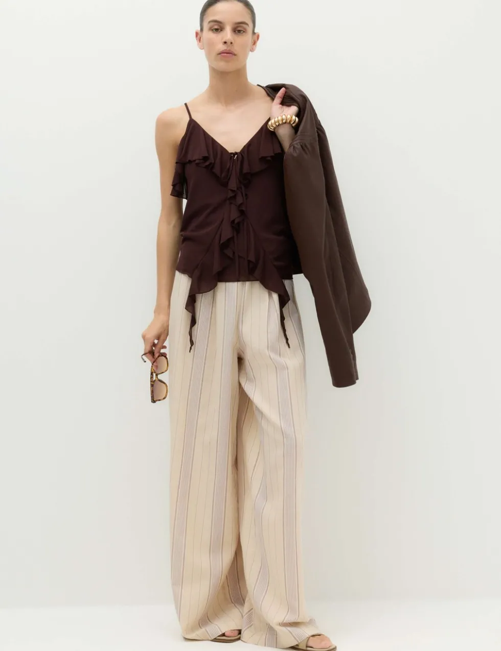 Ruffle Floaty Cami Top
