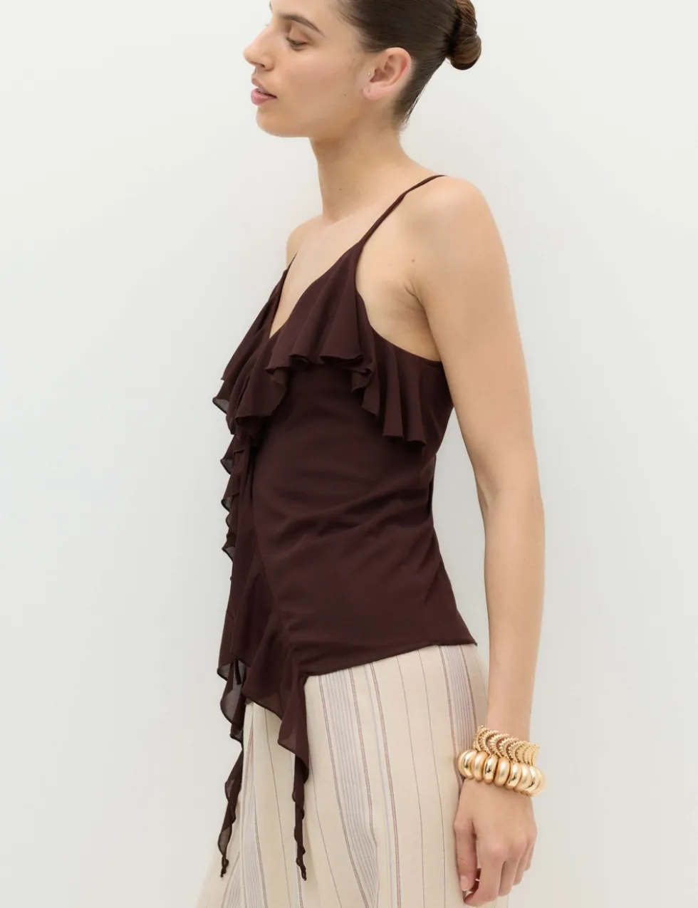 Ruffle Floaty Cami Top