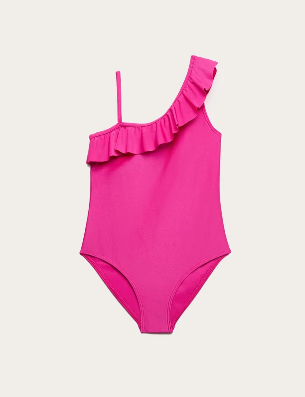 Ruffle One Shoulder Swimsuit (6-16 Yrs)