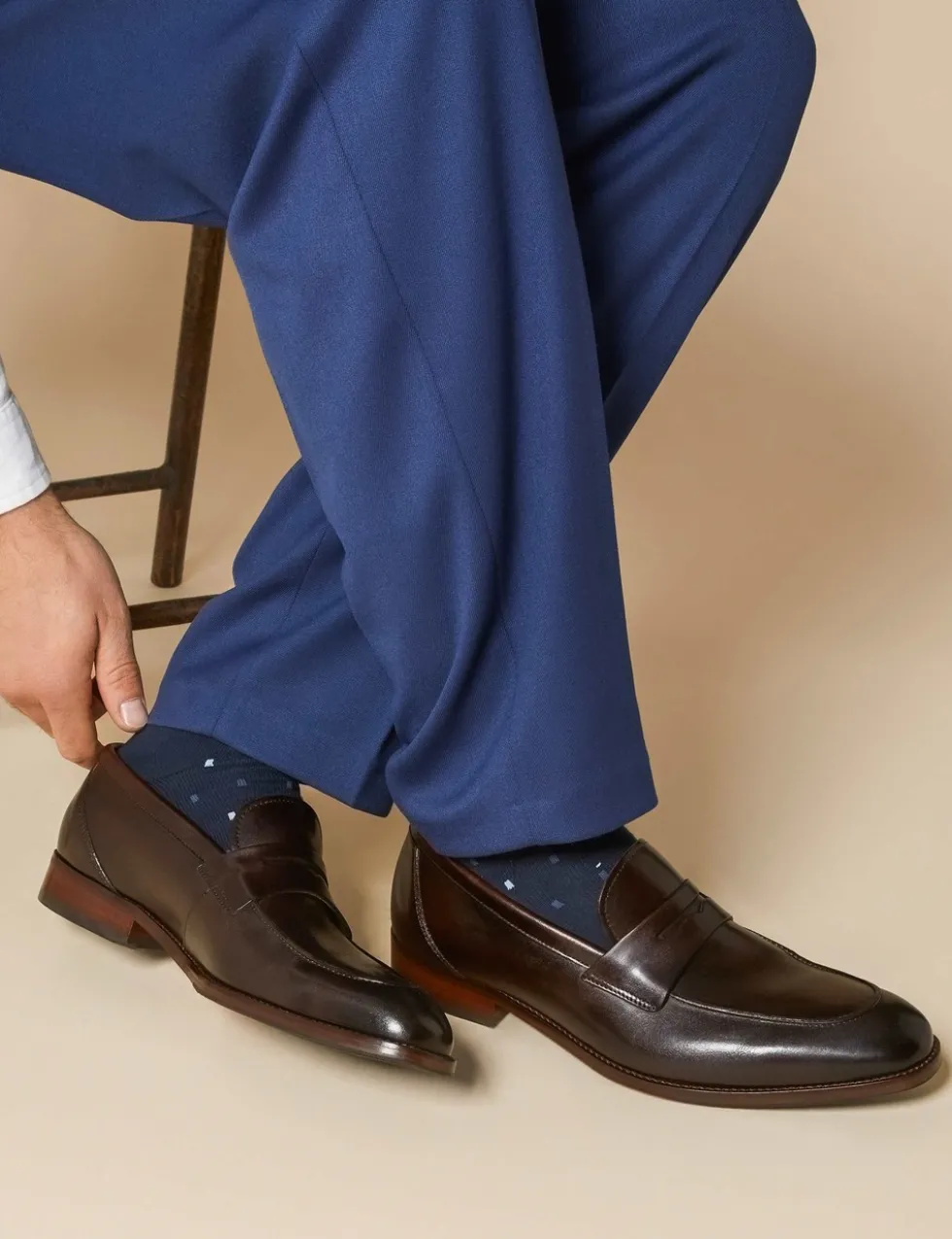 Russell Leather Penny Loafers