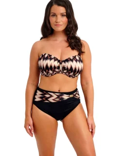 Sabana Striped High Waisted Bikini Bottoms