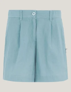 Sabelle Lyocell Blend Pleat Front Shorts