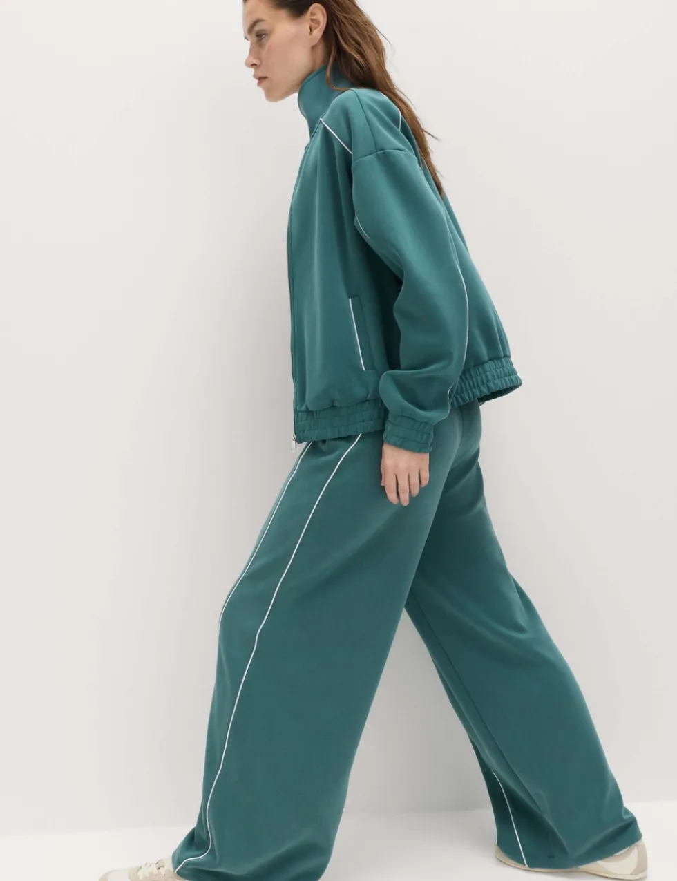Sand Wash Funnel Neck Track Jacket