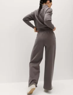 Sand Wash High Waisted Wide Leg Joggers