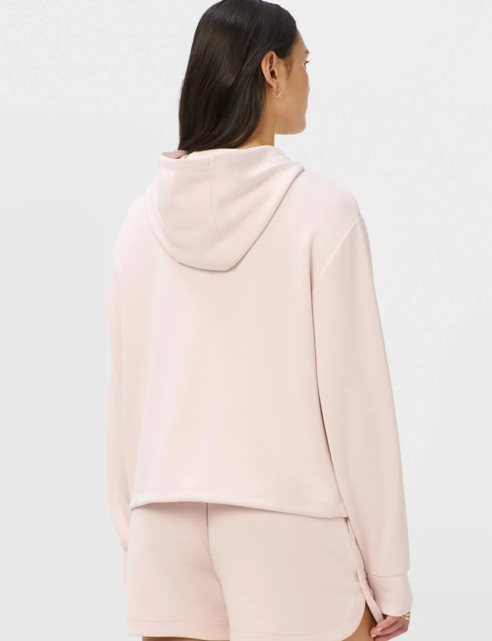 Sand Wash Modal Blend Cropped Hoodie