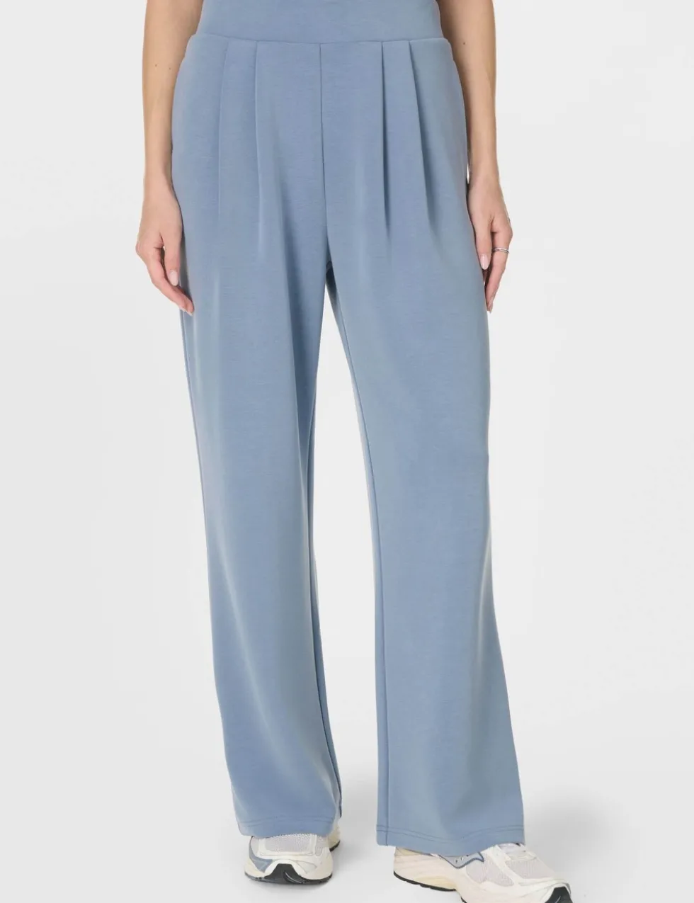 Sand Wash Modal Blend Wide Leg Trousers