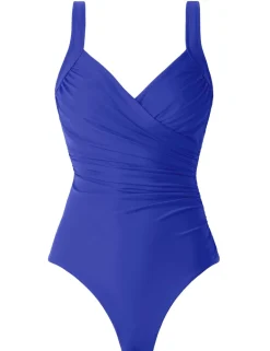 Sanibel Underwired Non-Padded Firm Tummy Control Smoothing V-Neck Swimsuit