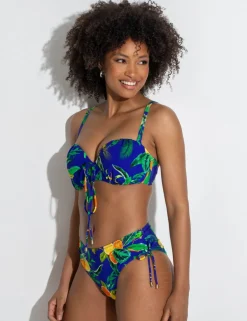 Santa Cruz Printed Wired Bandeau Bikini Top B-F