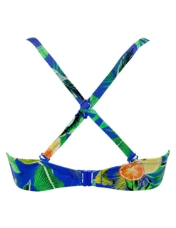Santa Cruz Printed Wired Bandeau Bikini Top B-F