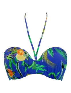 Santa Cruz Printed Wired Bandeau Bikini Top B-F