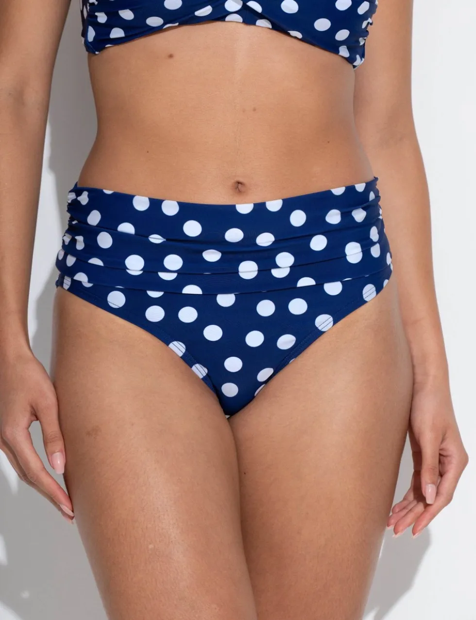 Santa Monica Polka Dot Foldover Bikini Brief