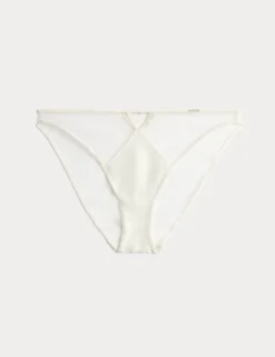 Satin & Mesh High Leg Knickers