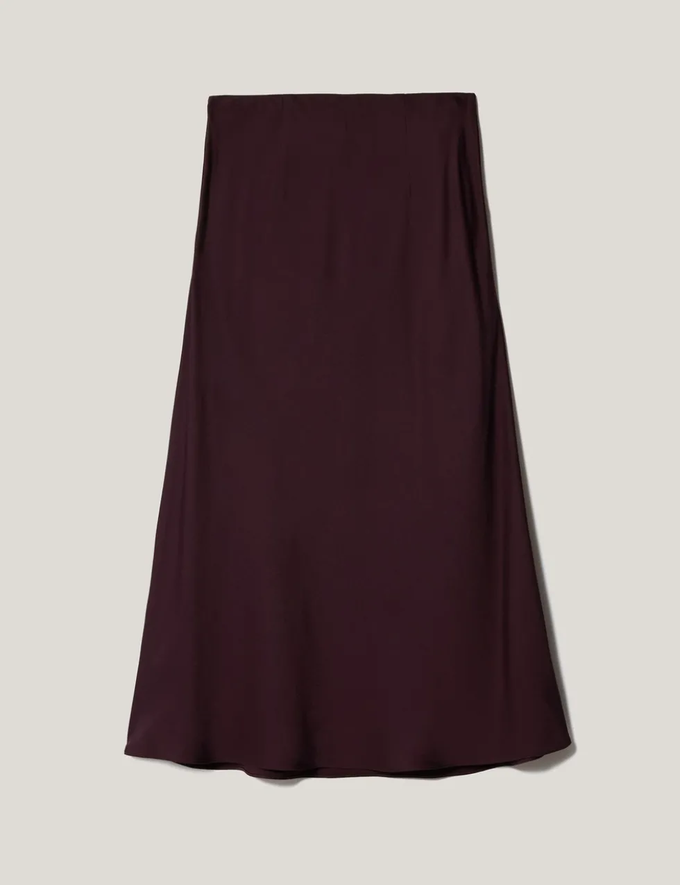 Satin Bias Midi Slip Skirt