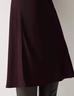 Satin Bias Midi Slip Skirt