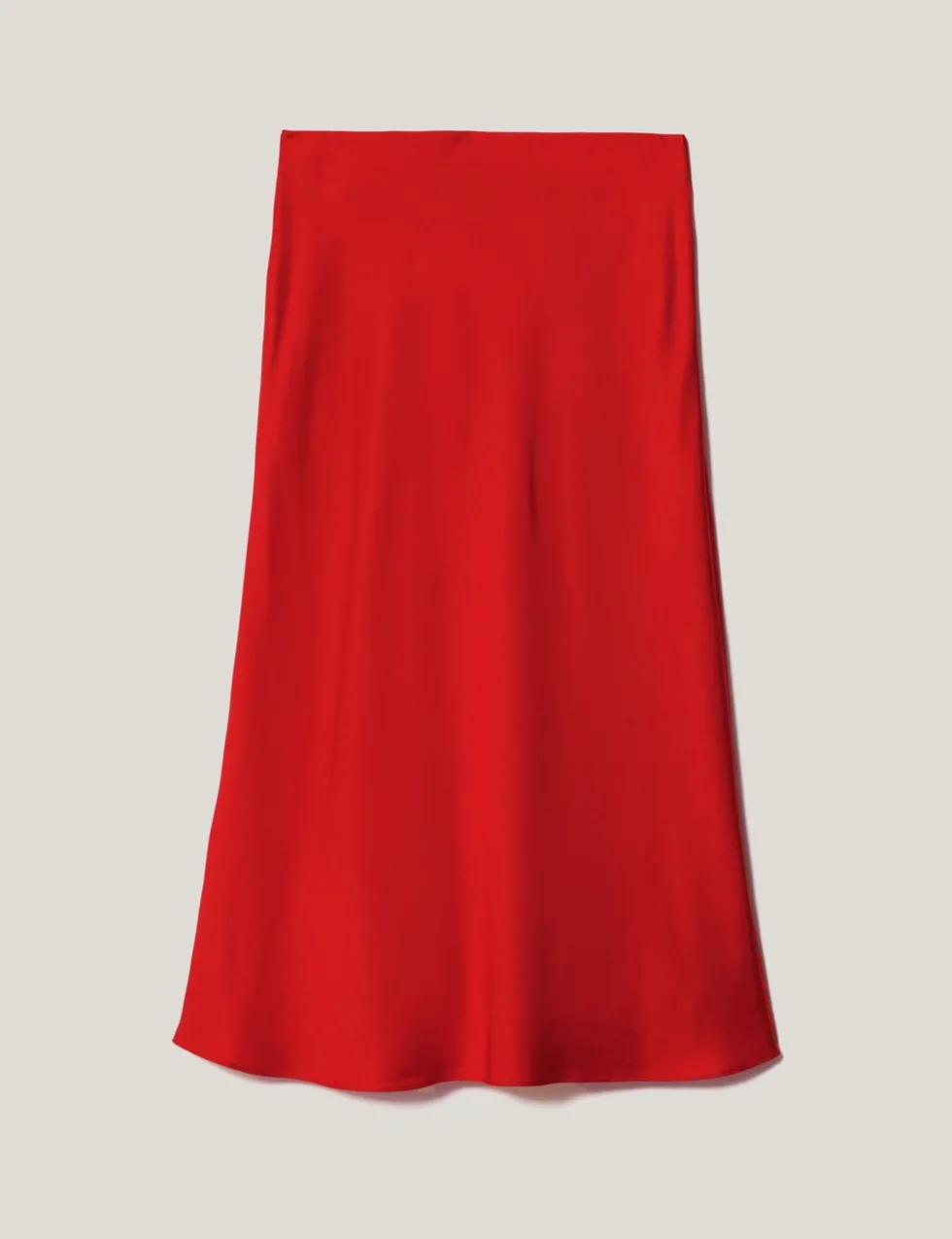 Satin Bias Midi Slip Skirt