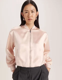 Satin Bomber Jacket