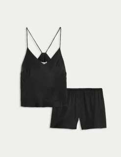Satin Cami Shortie Pyjama Set