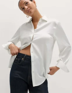 Satin Collared Shirt