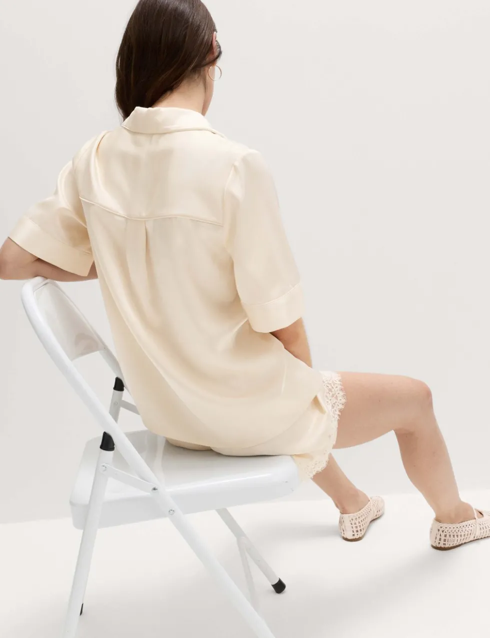 Satin Collared Shirt