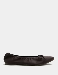Satin Flat Ballet Pumps