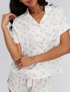 Satin Floral Short Pyjama Set