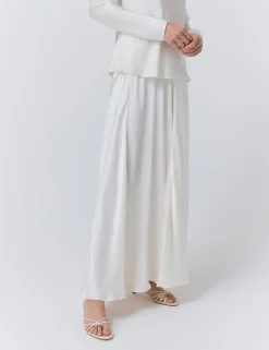 Satin Maxi Slip Skirt