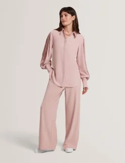 Satin Piping Detail Shirt