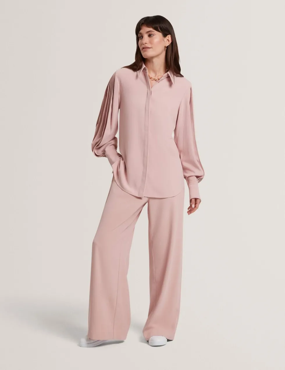 Satin Piping Detail Shirt