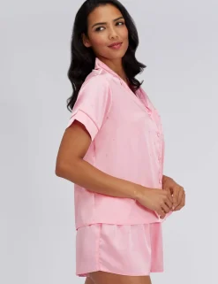 Satin Polka Dot Short Pyjama Set