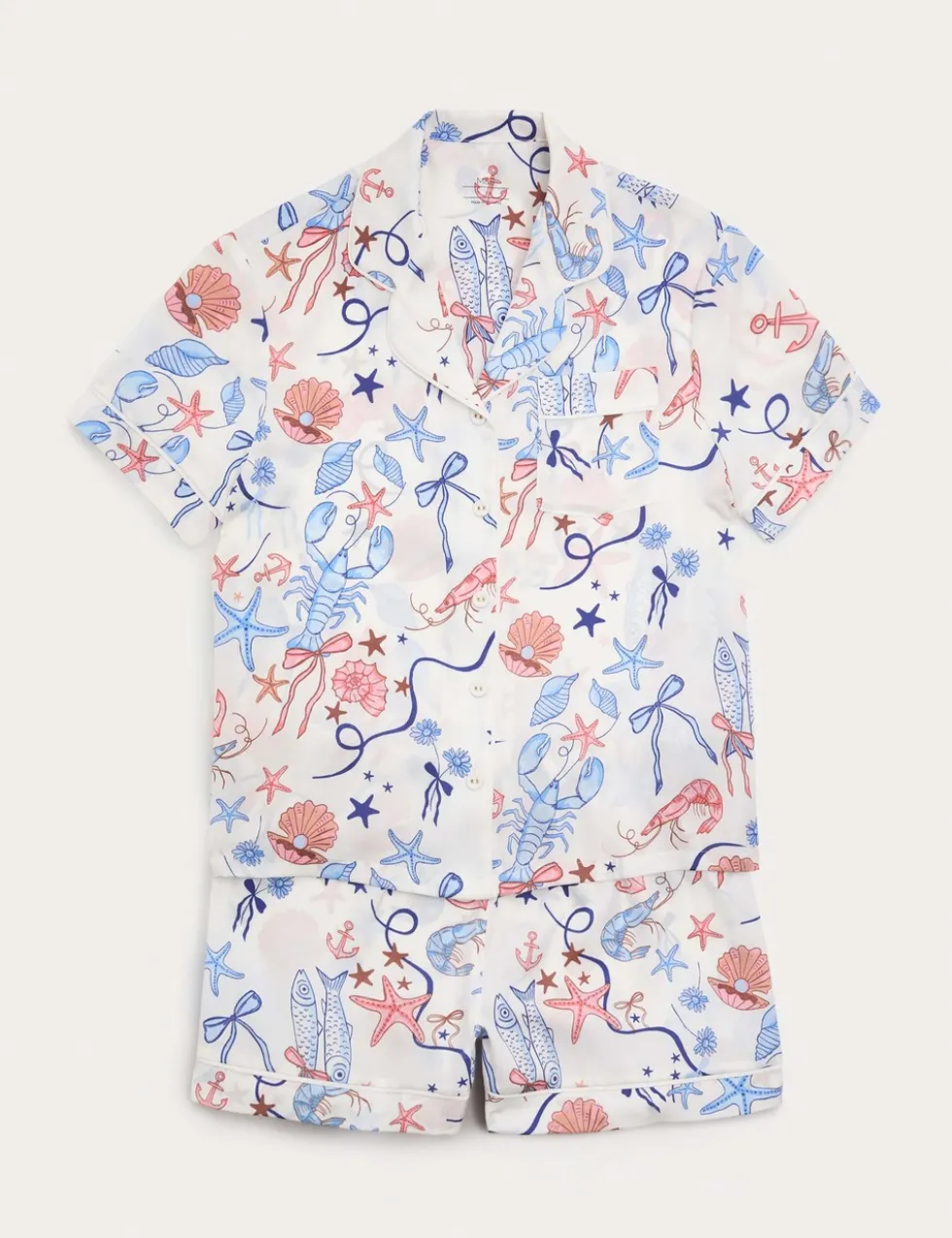 Satin Shell Short Pyjamas (6-16 Yrs)