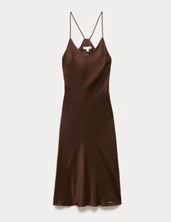 Satin Strappy Long Chemise