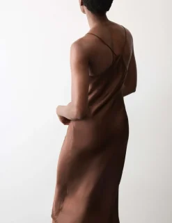 Satin Strappy Long Chemise
