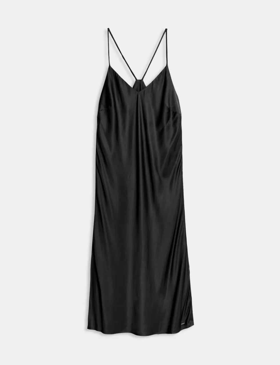 Satin Strappy Long Chemise