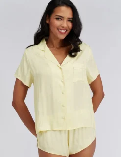 Satin Striped Short Pyjama Set