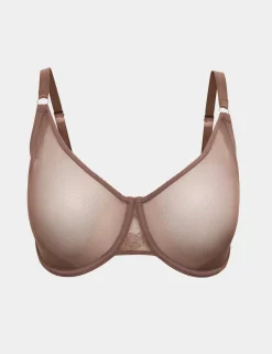 Savannah Lace Non Pad Wired Demi Bra F+