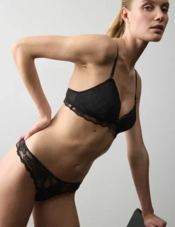 Savannah Lace Non Wired Plunge Bra (A-E)