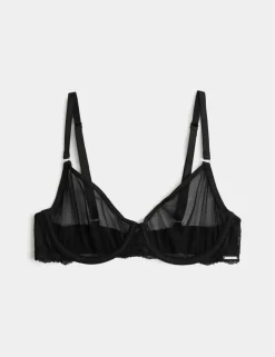 Savannah Lace Wired Demi Cup Bra (A-E)