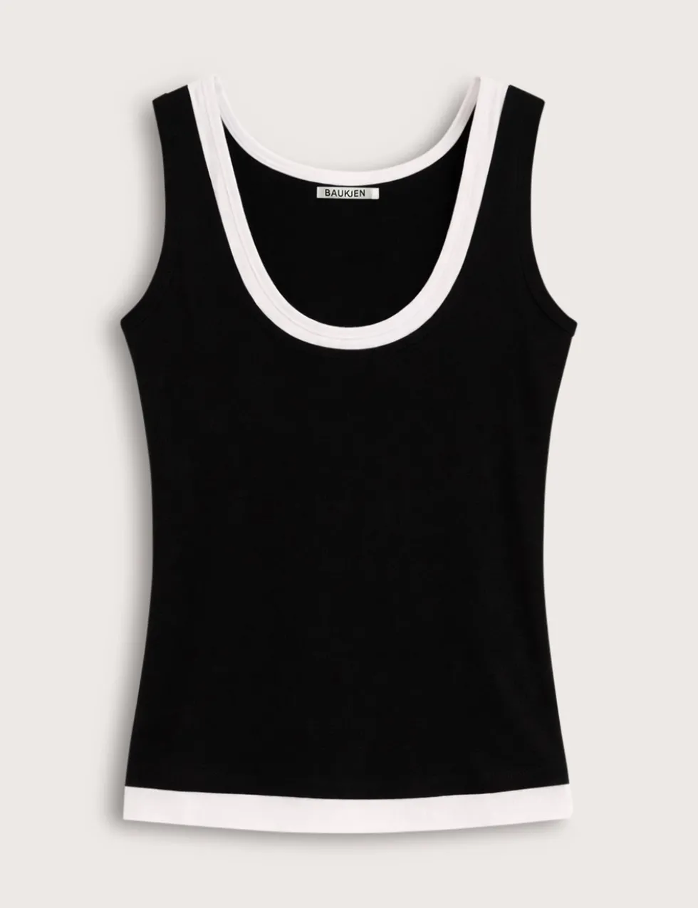 Scoop Neck Fitted Vest