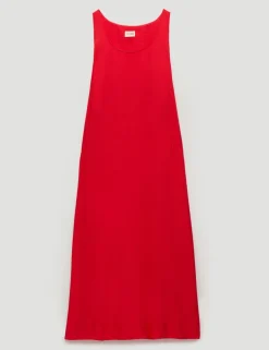 Scoop Neck Maxi Column Dress