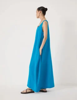 Scoop Neck Maxi Column Dress