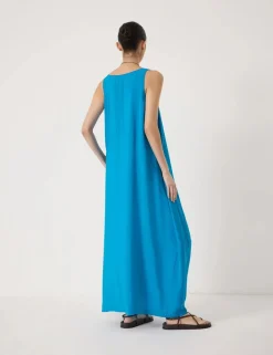 Scoop Neck Maxi Column Dress