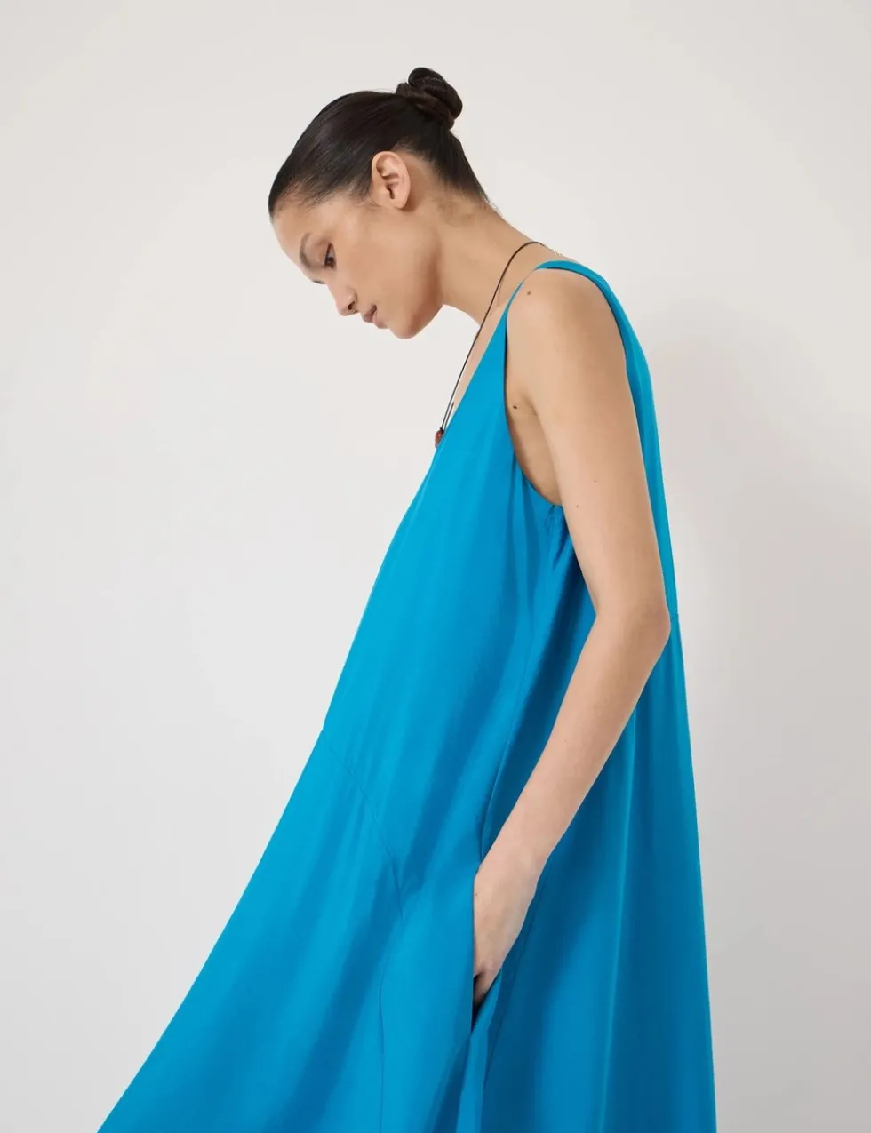 Scoop Neck Maxi Column Dress