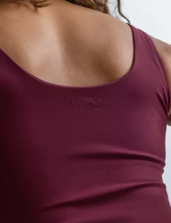 Scoop Neck Ruched Hidden Support Non Wired Vest Top